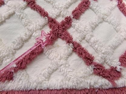 cozy plaid vintage chenille fabric, farmhouse style sewing & quilt material, 18" x 25" piece