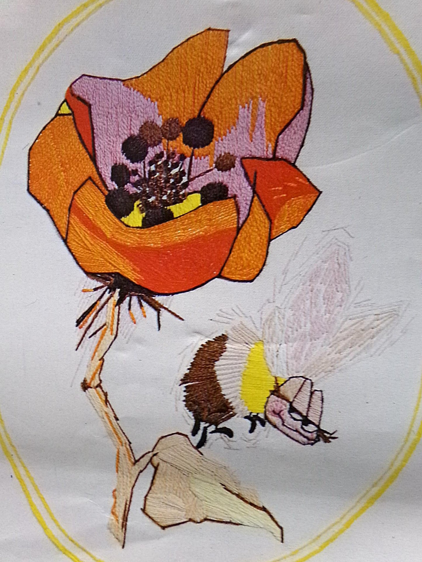 BEE BEE Vintage Embroidery Kit, Paragon Stitchery 0532, Dino Kotopoulis