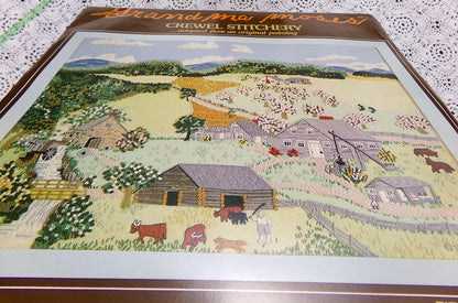 Paragon The OLD OAKEN BUCKET Crewel Embroidery Kit 0569 Vintage Grandma Moses Design