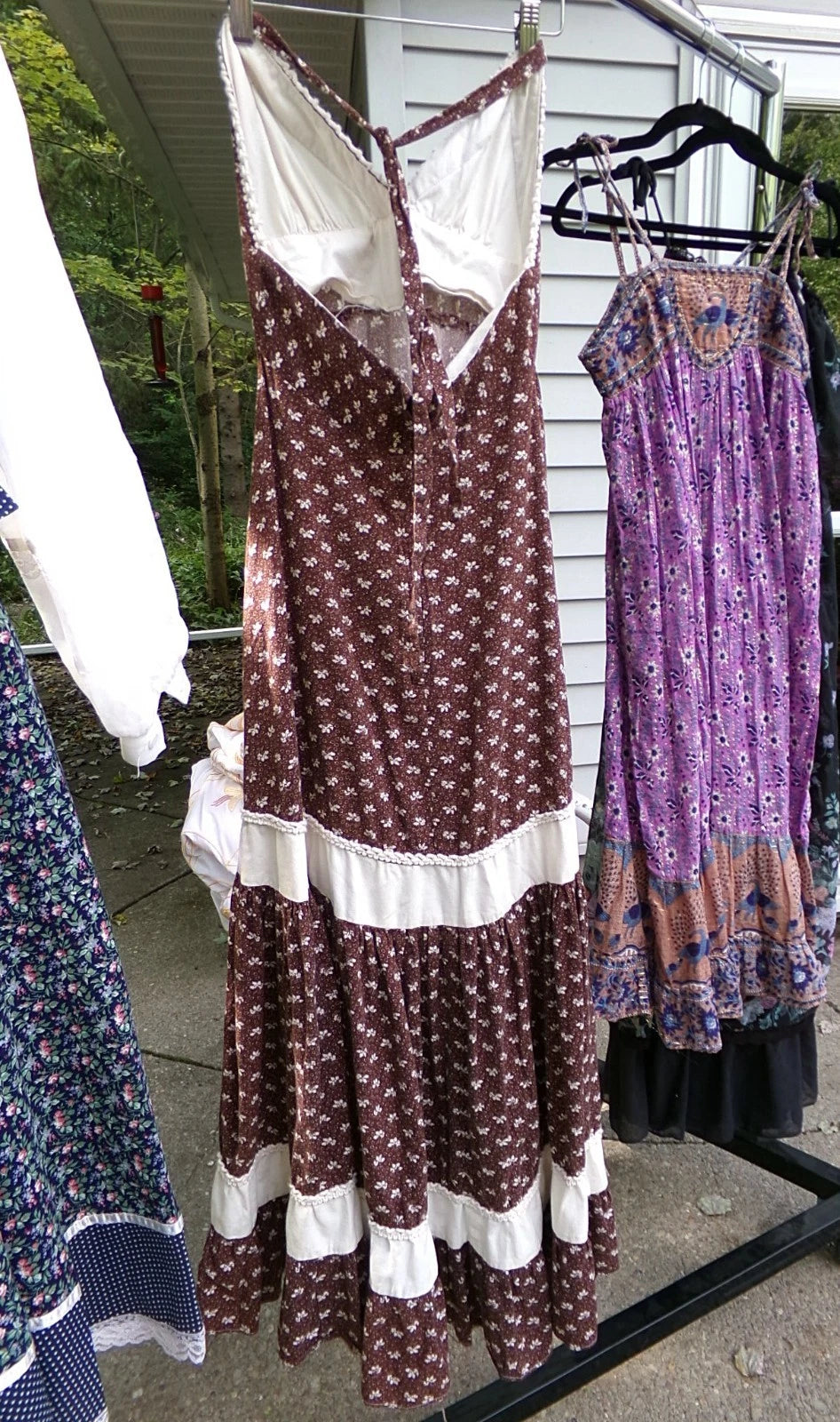VTG PRAIRIE DRESSES GUNNE SAX, CANDI JONES, STARINA RESELLER LOT of 6 1970s Boho
