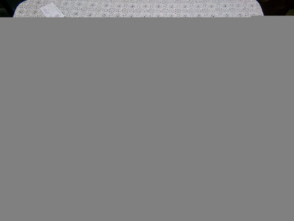 Crocus Buds in Snow Vintage Chenille Fabric, Purple & White 20" x 24" piece