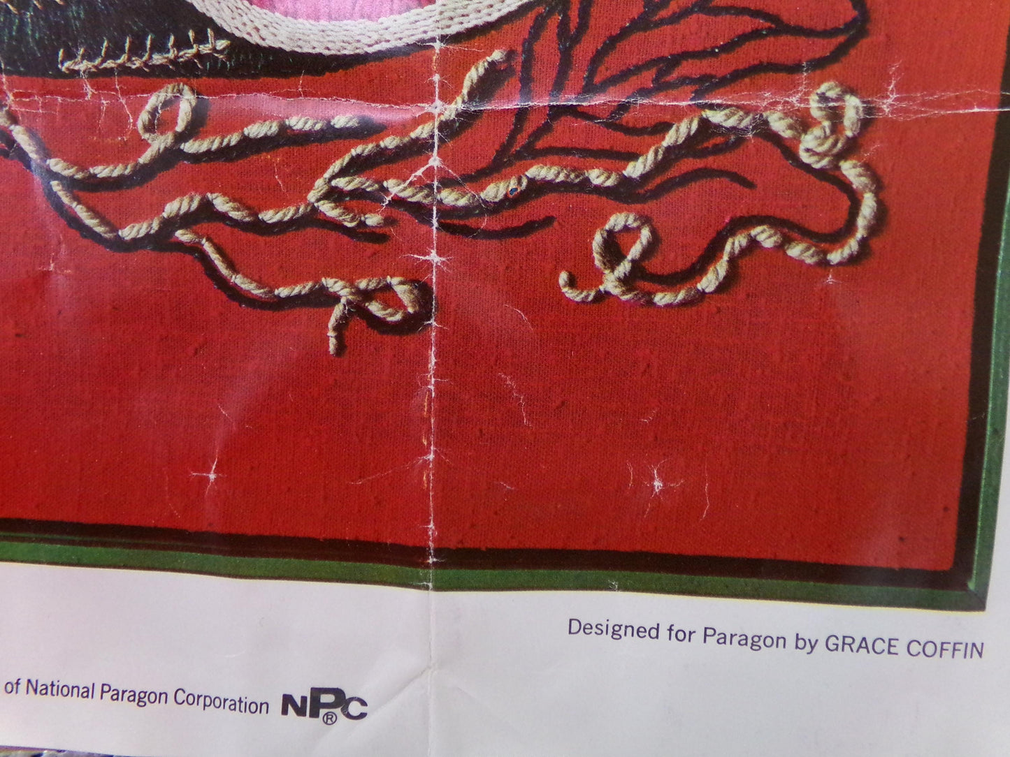 WATERMELON Crewel Embroidery Kit, Vintage Paragon Needlecraft 0110, Kitschy Wall Art