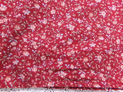 Vintage Prairie Blouse Boho 1970s Womens Top Ditsy Calico Floral Shirt Small