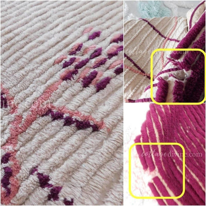 Art Deco Vintage Chenille Bedspread in Iconic Cattail Design, Shabby Antique Twin Size Bedding, #1