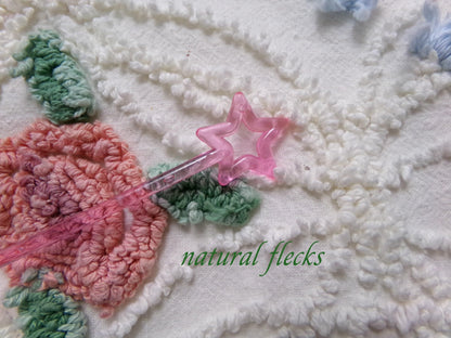 Pink Roses in Winter Vintage Chenille Bedspread Fabric, Romantic 22" x 20" Piece Sewing Material