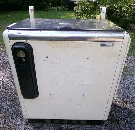 Vintage Embossed Royal Crown RC Cola Soda Pop Machine Cooler Original Ideal 55  LOCAL PICKUP ONLY - NO SHIPPING