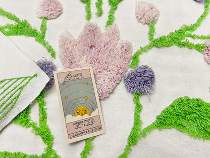 Vintage Spring Floral Chenille Fabric, Plush Flowers & Greenery 18x24"