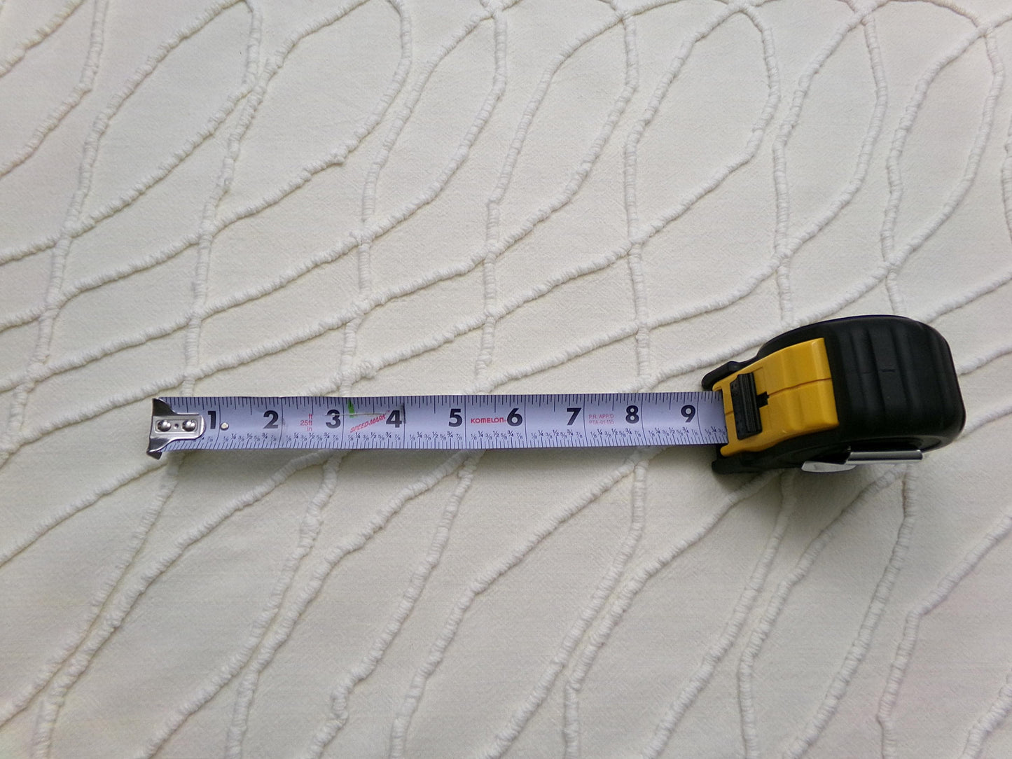 Dimensional Illusion Vintage Chenille Fabric, Fascinating Design, 18" x 25" piece