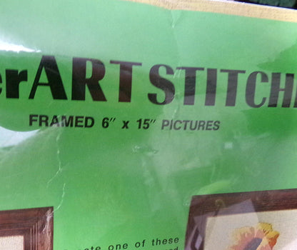 GIRAFFE Vintage Crewel Kit, WonderArt Embroidery 5026, Boho Kitsch 70s Wall Hanging