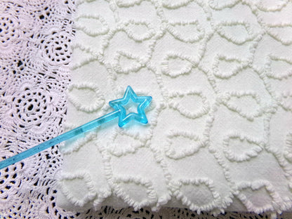 Light Green Vintage Chenille Fabric, Texturized Curly Loops 18x24" Piece