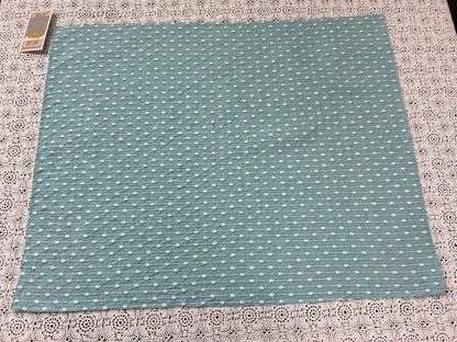 Raindrop Vintage Woven Chenille Fabric 19x23", Bates Nubby Pinstripe Quilt Material