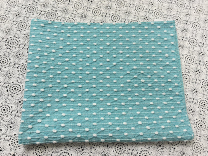 Raindrop Vintage Woven Chenille Fabric 19x23", Bates Nubby Pinstripe Quilt Material