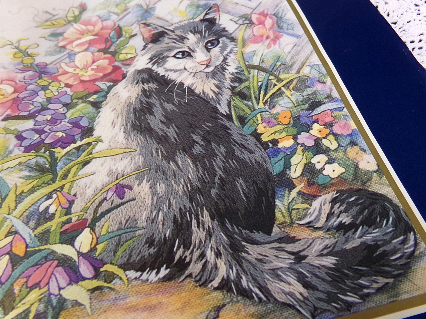 Cat Lovers Crewel Embroidery Kits Lot of 3 Kitty Themed Bucilla, Janlynn, Friends Creative Stitchery