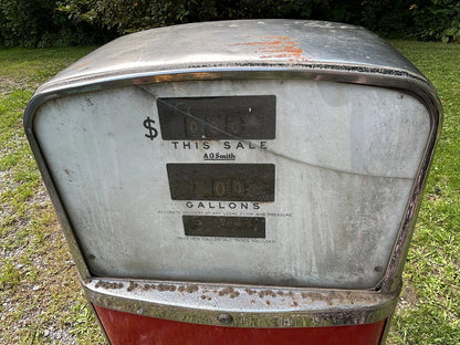 Vintage A.O. Smith Gas Pump Model 483 Original 1950s Retro Gas Station LOCAL PICKUP ONLY - NO SHIPPING