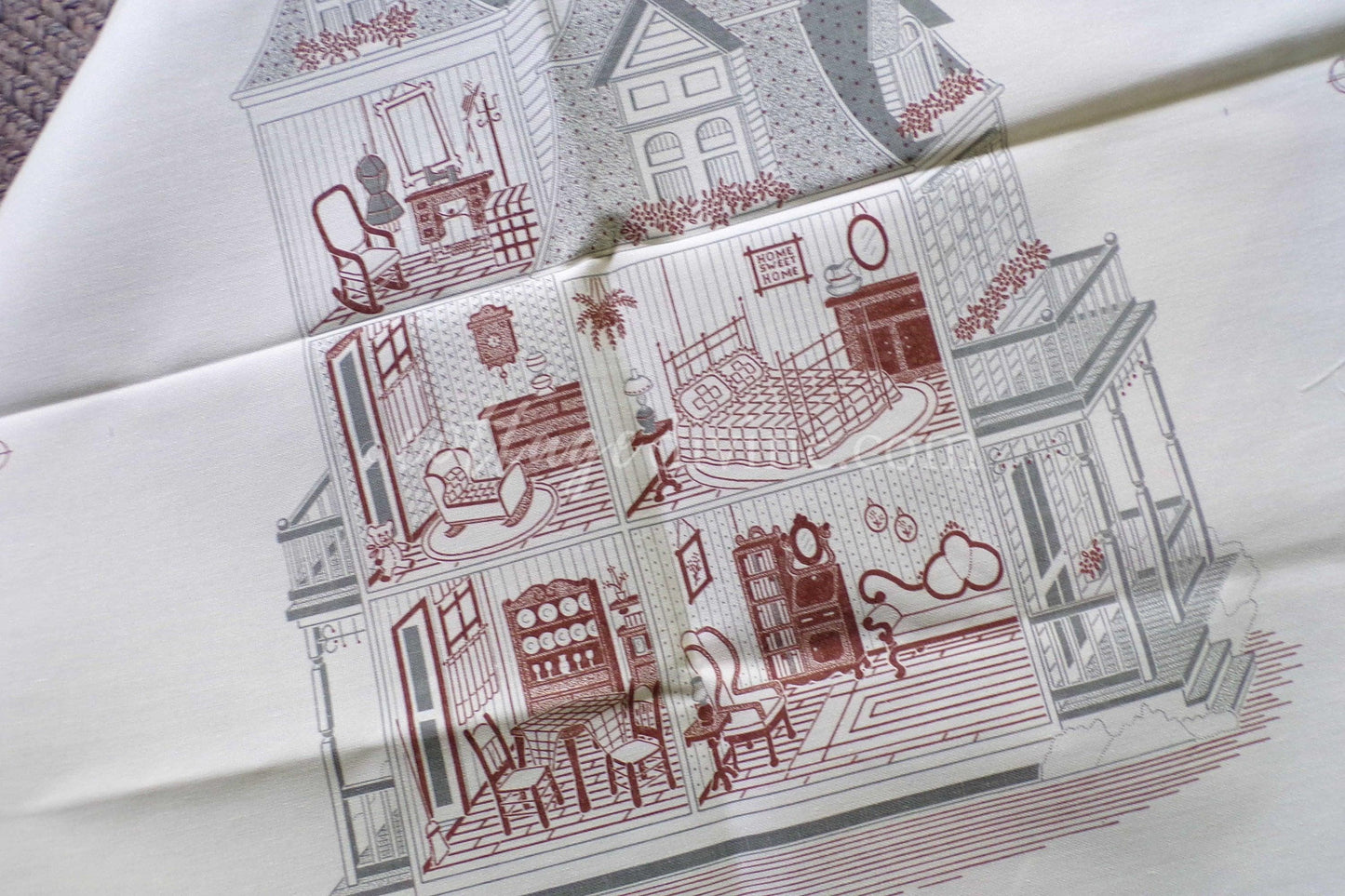 Cozy Victorian Doll House Crewel Stitchery Kit, Rare Paragon Needlecraft Vintage Embroidery 0939 Dollhouse, OPEN Pkg, Georgia Ball