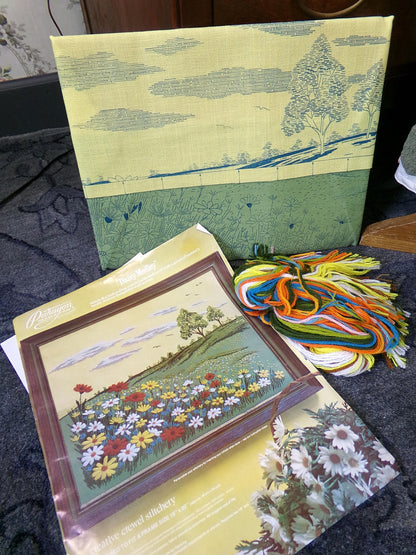 DAISY MEDLEY Vintage Crewel Stitchery Kit, Boho Paragon 0632 Embroidery