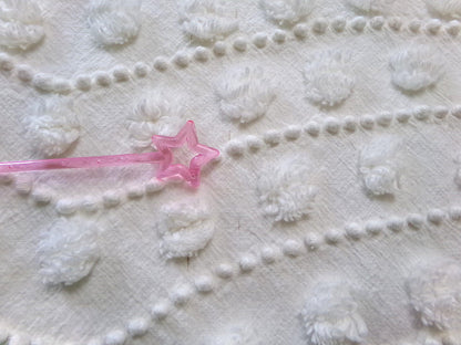 Creamy Pearl Pops Vintage Chenille Bedspread Fabric 17.5x27" Piece Quilt Material