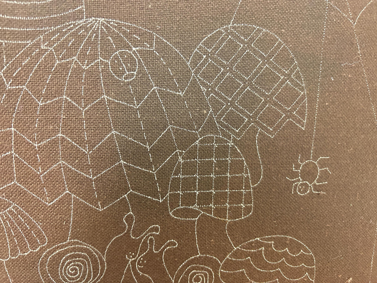 MUSHROOM PILLOW Boho Crewel Embroidery Kit, Vintage Paragon 0565 Dark Brown