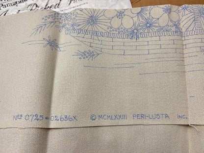 JUST PICKED Crewel Stitchery Kit Boho Floral Vintage Paragon 0725