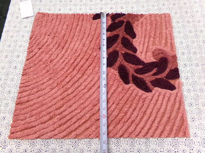 Cozy Plush Vintage Chenille Bedspread Fabric 18x21" Pc Mauve Quilting Material