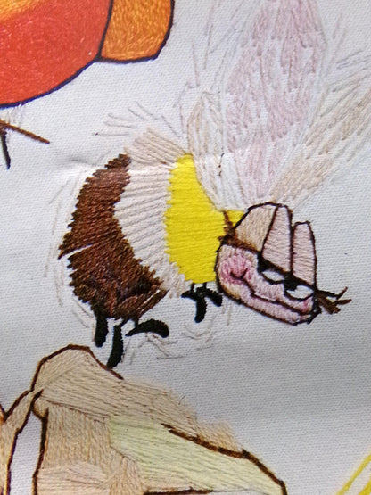 BEE BEE Vintage Embroidery Kit, Paragon Stitchery 0532, Dino Kotopoulis