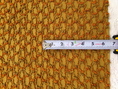 boho soul vintage chenille fabric, interesting abstract infinity design, 24" x 17" piece of quilt & sewing material