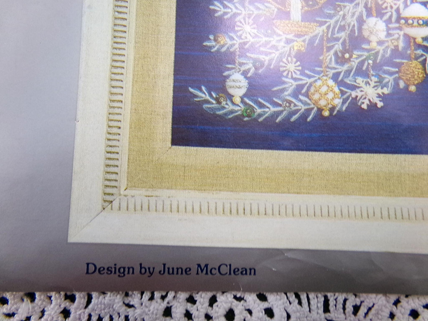 TREE of PEACE Vintage Crewel Embroidery Kit Paragon Needlecraft 6429 Christmas Wall Art June McClean