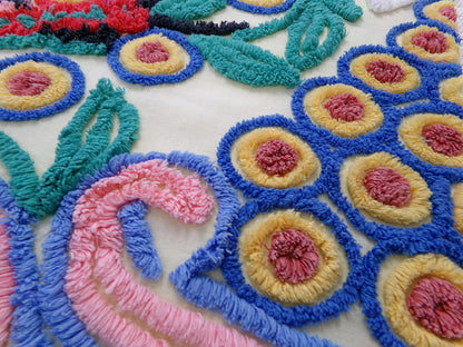 mystic butterfly vintage chenille fabric, heavenly 22" x 24" pc sewing material