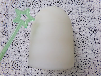 Vtg Fenton Fairy Lamp Angel Praying Heavenly Pink Roses Handpainted Jackson #10