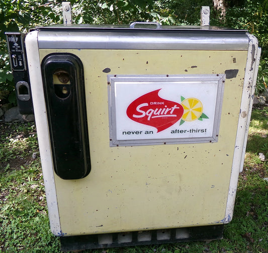 Vintage Squirt Cooler Soda Pop Vending Machine Original Ideal Model 55 Slider LOCAL PICKUP ONLY - NO SHIPPING