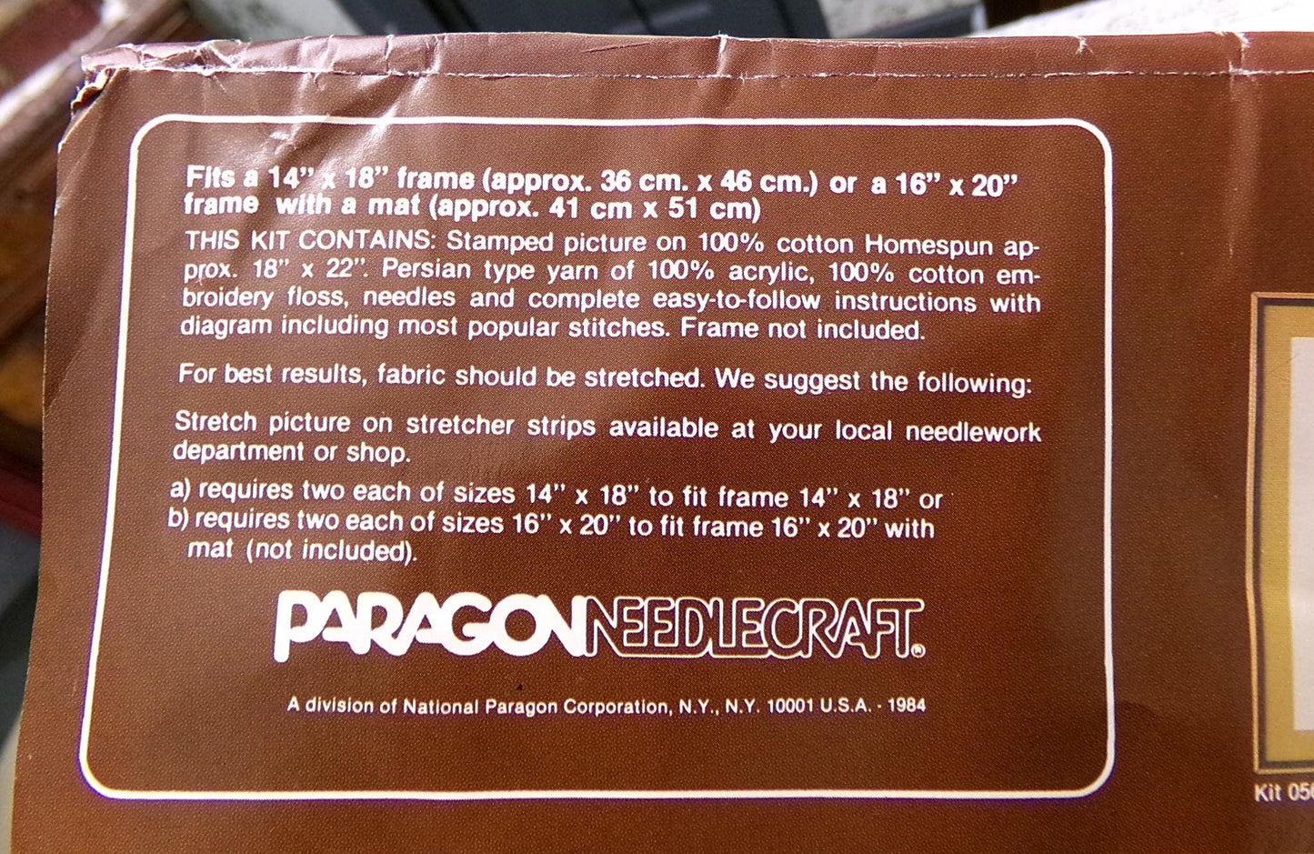 CANDID OWL Crewel Embroidery Kit Vintage Paragon 0565 Giordano Boho Forest Woodland