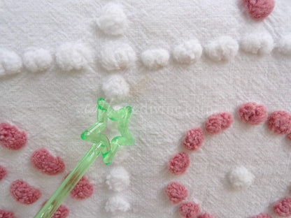 Checkerboard Circle Square Pops Chenille Fabric, 26" x 19" piece, Handmade Vintage Textile for Quilting, DIY Pillows, Fiber Arts & Crafts