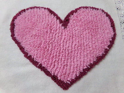 Lonely Heart Peacock Vintage Style Chenille Bedspread Fabric 18x28" Craft Panel