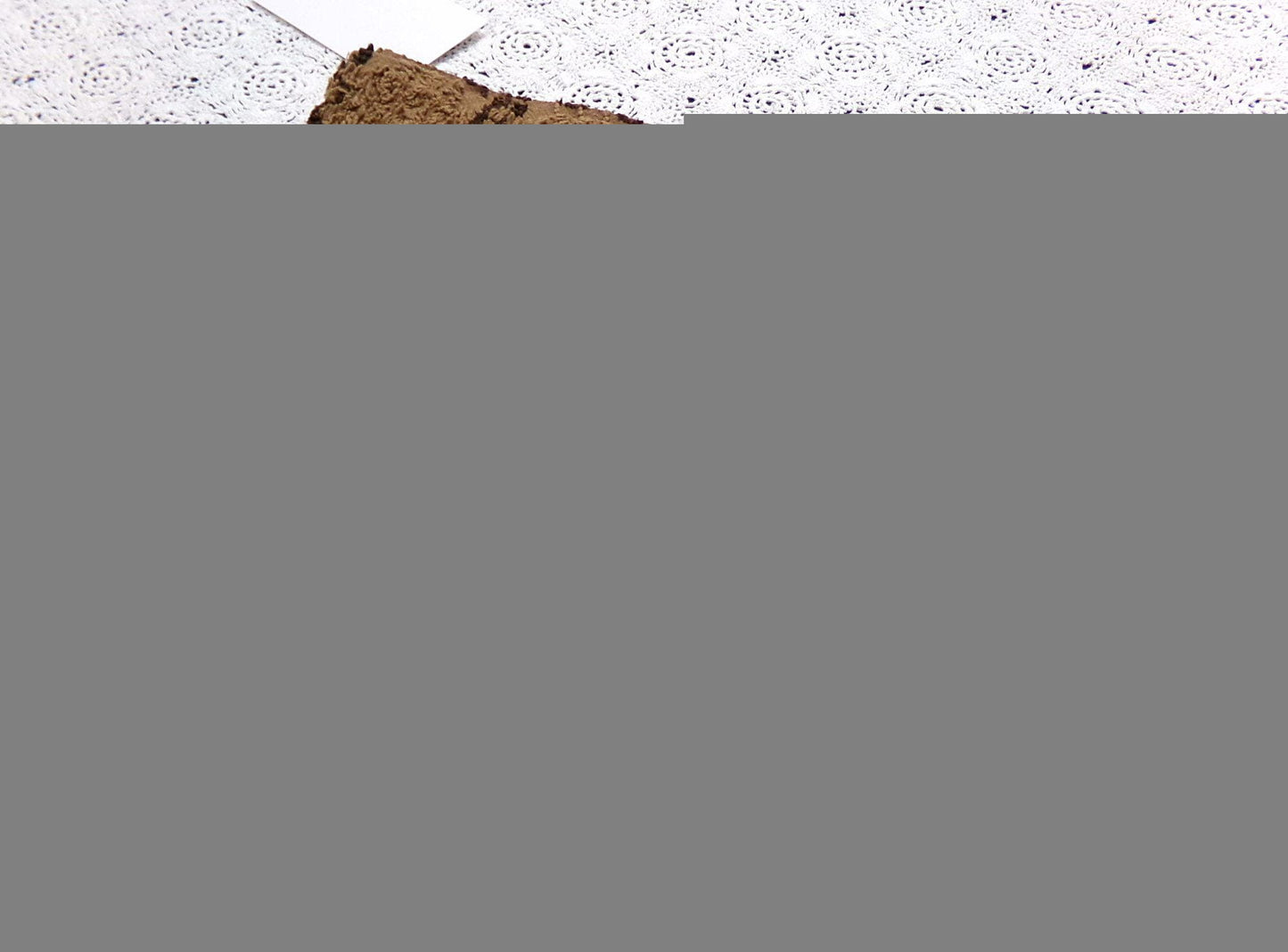 vintage chenille bedspread fabric tonal chocolate cake 14.5x22" piece