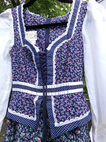 VTG PRAIRIE DRESSES GUNNE SAX, CANDI JONES, STARINA RESELLER LOT of 6 1970s Boho