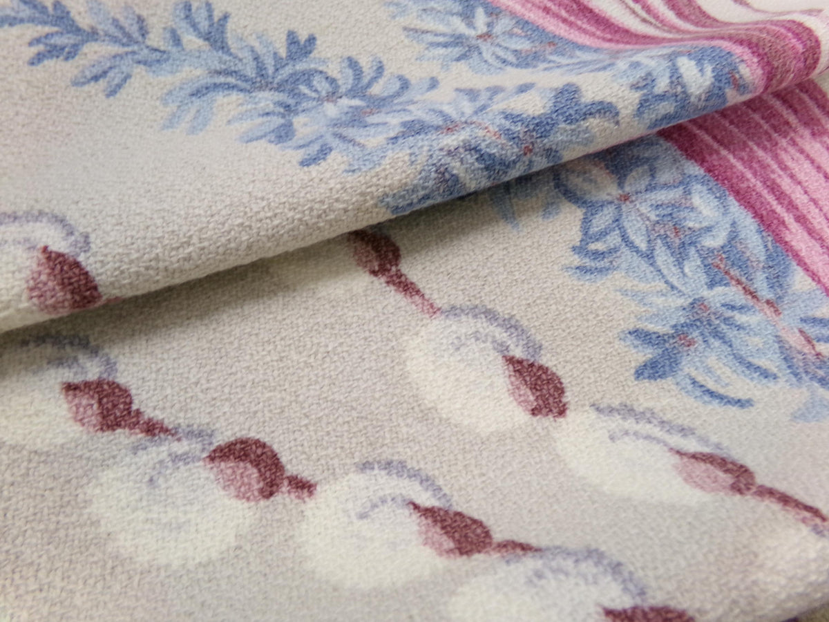 Vintage Barkcloth Fabric, Pussy Willow Design, 16x24" Piece