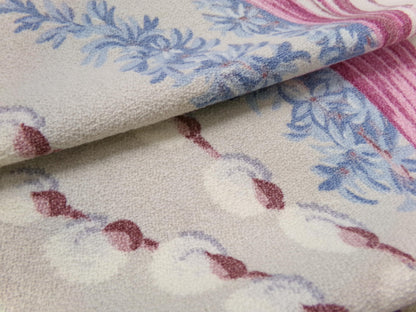 Vintage Barkcloth Fabric, Pussy Willow Design, 16x24" Piece