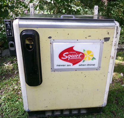 Vintage Squirt Cooler Soda Pop Vending Machine Original Ideal Model 55 Slider LOCAL PICKUP ONLY - NO SHIPPING