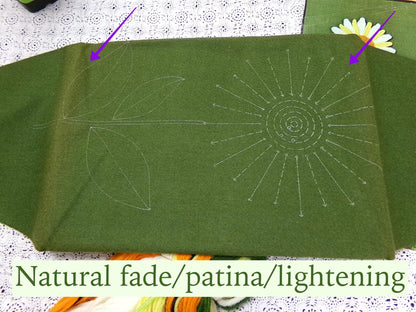 DAISY Boho Crewel Embroidery Kit, Vintage Paragon Stitchery 0317 Phyllis Hall Canvas Patina/Fade