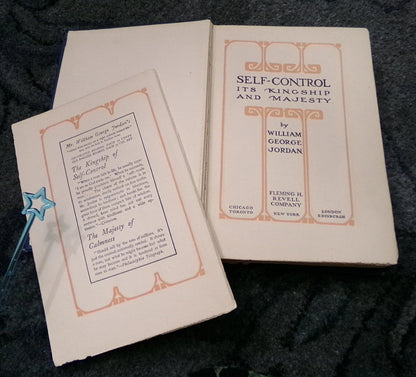 William George Jordan Antique Book Lot of 3 Self-Control Kingship Individuality