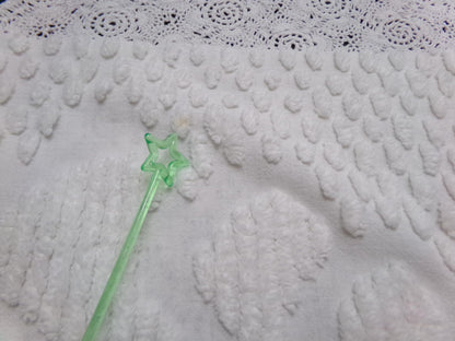 Lone Lilac Vintage Chenille Bedspread Fabric 19x36" Pc Lightweight Quilting Material