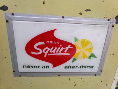 Vintage Squirt Cooler Soda Pop Vending Machine Original Ideal Model 55 Slider LOCAL PICKUP ONLY - NO SHIPPING