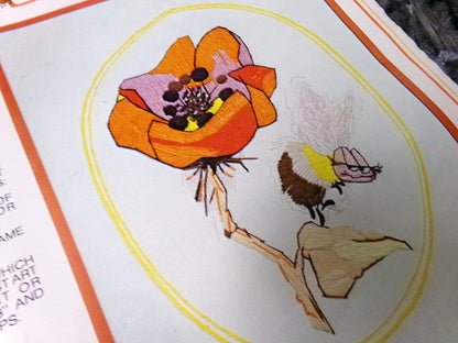 BEE BEE Vintage Embroidery Kit, Paragon Stitchery 0532, Dino Kotopoulis