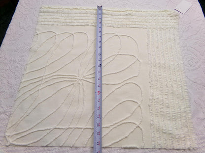 Vintage Illusion Chenille Fabric, Fascinating Webbed Design, 22" x 21" Piece Sewing Quilt Material