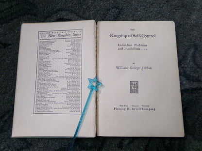 William George Jordan Antique Book Lot of 3 Self-Control Kingship Individuality