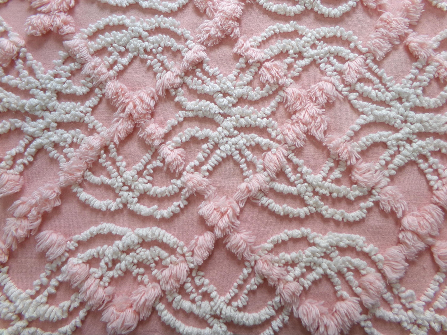 Vintage Chenille Fabric Bundle - 2 Pieces 12" x 18" each | Perfect Stash Builder for Fiber Arts & Crafting