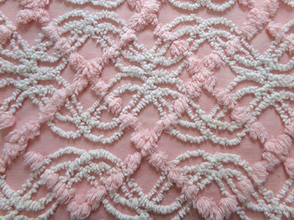 Vintage Chenille Fabric Bundle - 2 Pieces 12" x 18" each | Perfect Stash Builder for Fiber Arts & Crafting