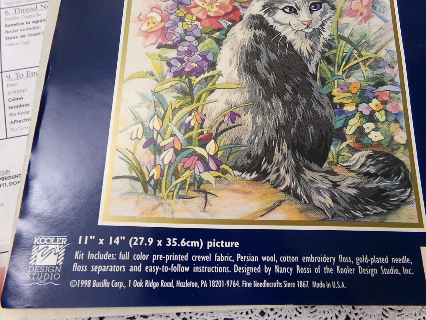 Cat Lovers Crewel Embroidery Kits Lot of 3 Kitty Themed Bucilla, Janlynn, Friends Creative Stitchery