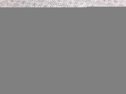 Shabby Sky Blue Vintage Chenille Fabric White Stripe Sewing Material 18" x 30"