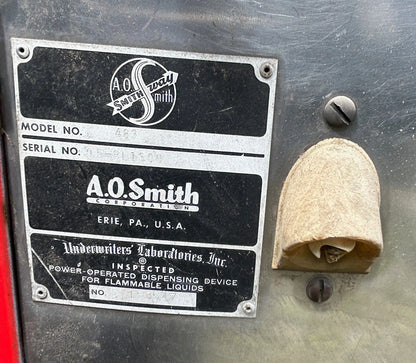 Vintage A.O. Smith Gas Pump Model 483 Original 1950s Retro Gas Station LOCAL PICKUP ONLY - NO SHIPPING